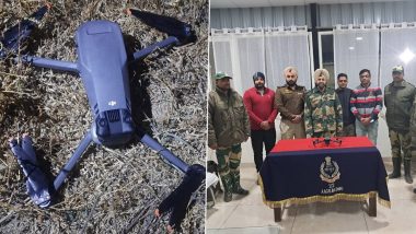 Punjab: BSF, Police Recover Pakistani Drone During Joint Operation in Amritsar (See Pics)