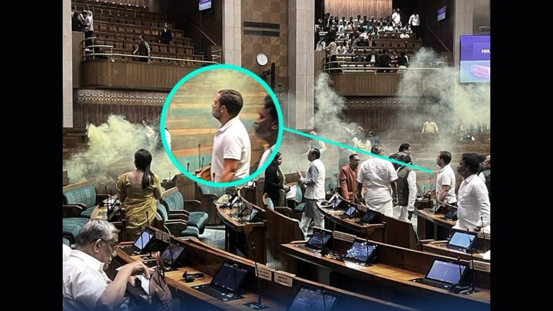 Lok Sabha Security Breach: Rahul Gandhi Unflustered Amid Ruckus in Parliament, Congress Shares Photo