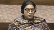 Smriti Irani Says Menstruation Is Not Handicap, Opposes Mandatory Period Leave (Watch Video)