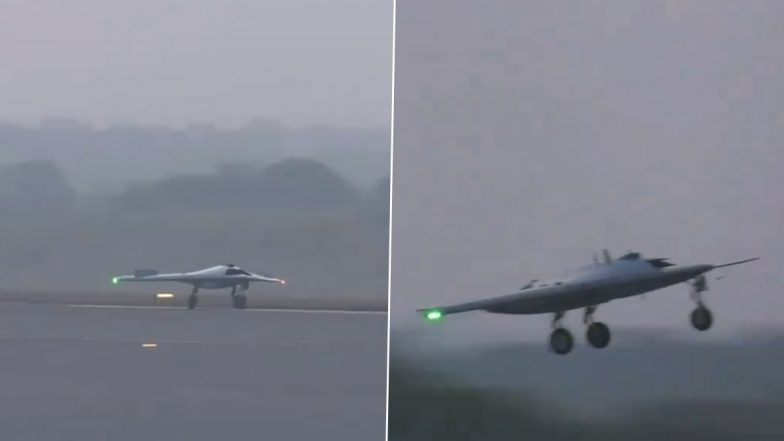 DRDO Conducts Successful Flight Trial of Autonomous Flying Wing Technology Demonstrator (Watch Video)