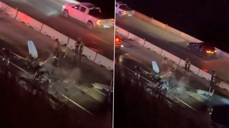 US Plane Crash: Small Plane Crashes on Asheville Highway in North Carolina, Videos Surface