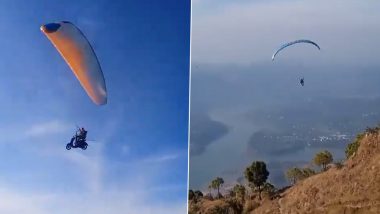 Paragliding On E-Scooter? This Punjab Man Pulls It Off in Himachal Pradesh (Watch Video)