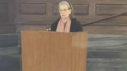 &lsquo;Democracy Strangulated&rsquo;: Sonia Gandhi Slams Centre, Targets PM Narendra Modi and Amit Shah for Distorting History To Defame Jawaharlal Nehru (Watch Video)