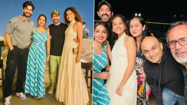 Phir Aayi Hasseen Dillruba: Taapsee Pannu, Vikrant Massey and Team Celebrate As They Wrap Up the Film’s Shoot (View Pics)