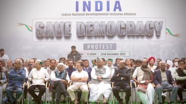 INDIA Bloc Stages Protest at Delhi’s Jantar Mantar Against Suspension of 146 MPs
