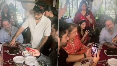 Ranbir Kapoor Says 'Jai Mata Di’ As He Lights Up Christmas Cake on Fire at Kapoor Family Lunch; Video Goes Viral – WATCH
