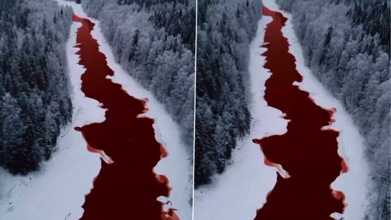 River Turns Red in Russia: Iskitimka River Mysteriously Turns Into ...