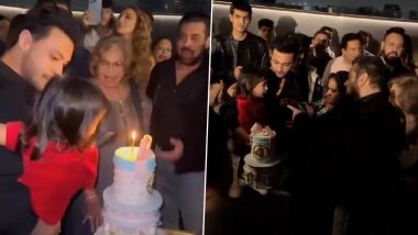 Salman Khan 58th Birthday:Actor Celebrates With Niece Ayat, Sings For Her At The Party (Watch Video)