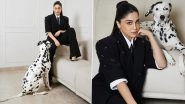 Sharvari Wagh Nails Power Dressing in Chic Monochrome Pantsuit and Sleek High Ponytail (View Pics)
