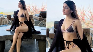 Alaya F Is Too Hot to Handle As She Flaunts Her Sexy Abs in Bikini Paired With Shrug (View Pics)