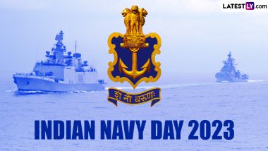 Indian Navy Day 2023: PM Narendra Modi To Witness Navy's Operational Demonstration at Maharashtra's Sindhudurg Today, Warships, Submarines and Maritime Surveillance Planes to Participate (Watch Video)