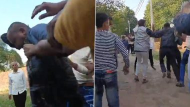 Uttar Pradesh Shocker: UP Electricity Department Workers Trashed in Fatehpur's Lalauli, Disturbing Video Surfaces