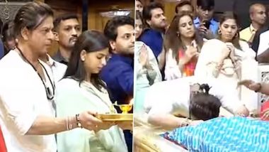 Dunki: Shah Rukh Khan and Daughter Suhana Khan Offer Prayers At Shirdi Sai Baba Temple Ahead Of Film's Release (Watch Video)
