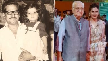 Raveena Tandon Shares Emotional Video Montage Honouring Her Father's Memory - WATCH