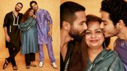 Ishaan Khatter Wishes Mom Neelima Azeem on Birthday With Aww-Dorable Pics Featuring Bro Shahid Kapoor!