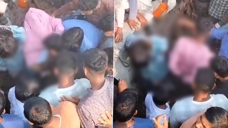 Greater Noida: Two Minors Subjected to Brutal Assault by Mob in Jewar on Suspicion of Theft; Disturbing Video Emerges