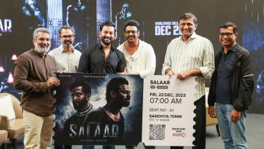Salaar - Part 1 Ceasefire: SS Rajamouli Buys the First Ticket for Prabhas’s Film (View Pic)