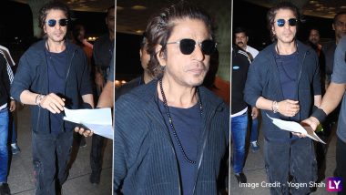 Dunki: Shah Rukh Khan Looks Dapper in Black Sweatshirt As He Gets Snapped at Mumbai Airport Ahead of Film Release (Watch Video)