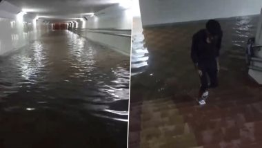 Tamil Nadu Rains: Pazhavanthangal Subway in Chennai Closed After Rainfall Causes Severe Waterlogging in Parts of City (Watch Video)
