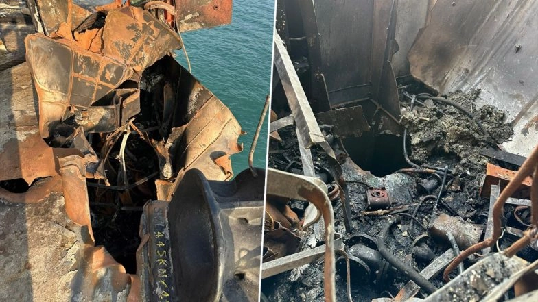 Merchant Vessel MV Chem Pluto Reaches Mumbai Two Days After Drone Attack (See Pics)