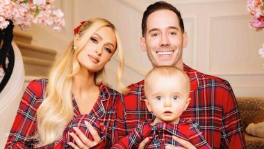 Christmas 2023: Paris Hilton Radiates Holiday Joy As She Poses With Husband Carter Reum, Daughter London Marilyn and Son Phoenix in Matching Family Pajamas (View Pics)