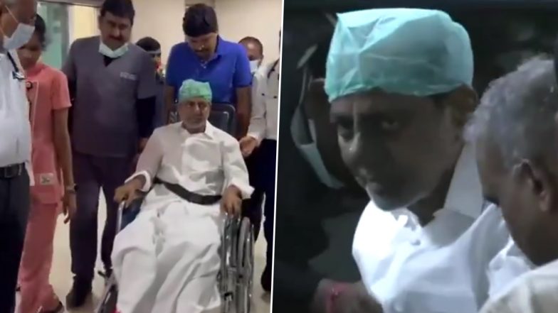 KCR Health Update: Former Telangana CM K Chandrasekhar Rao Discharged from Yashoda Hospital in Hyderabad (Watch Video)