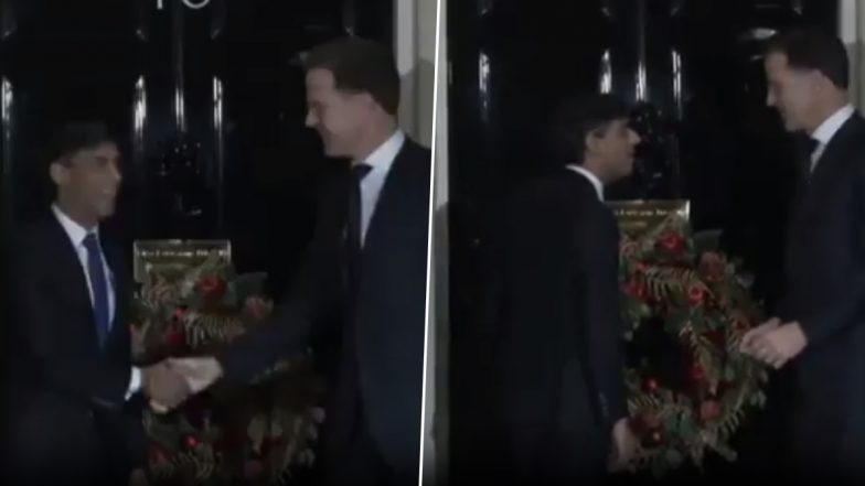 UK PM Rishi Sunak, Dutch PM Mark Rutte Get Locked Out at 10 Downing Street Home; Video Goes Viral