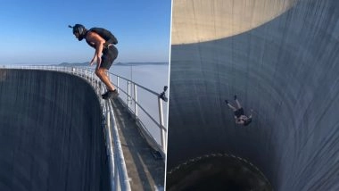 Sports Enthusiast Jumps Into Nuclear Cooling Tower, Stunning Video Goes Viral