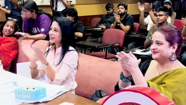 Indrani Mukerjea’s Presence as Chief Guest at Mumbai College Fest Sparks Outrage on Social Media (Watch Video)