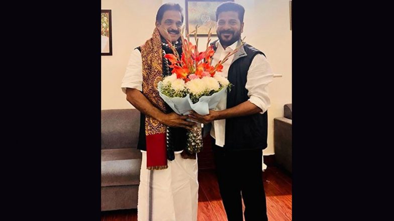 Congress Leader KC Venugopal Congratulates Telangana CM-Designate Revanth Reddy for Party’s Performance in State