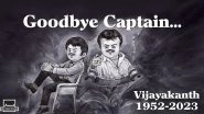 Vijayakanth Passes Away: Amul Pays Lovely Tribute to Actor-Politician With Its &lsquo;Goodbye Captain&rsquo; Topical (View Pic)