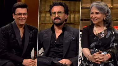 KWK 8: Sharmila Tagore Dishes Out Embarrassing Stories About Saif Ali Khan in Latest Episode of KWK 8 (Watch Promo)