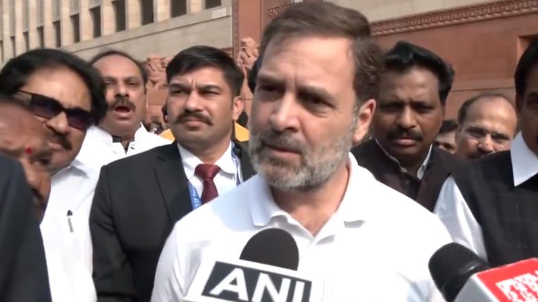 ‘It Appears Amit Shah Is Not Aware of the History’: Congress MP Rahul Gandhi Accuses Union Minister of Avoiding Key Issues Through Historical Distractions (Watch Videos)