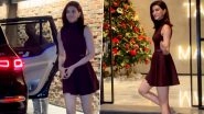 Kriti Sanon Steps Out in the City in Cute Mini Dress, Waves at Paps Before Entering the Venue (Watch Video)