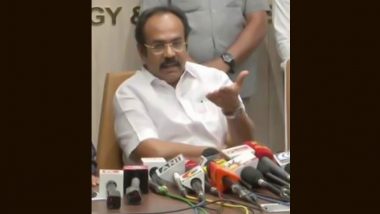 Cyclone Michaung Update: Tamil Nadu Electricity Minister Thangam Thennarasu Takes Stock of Situation in Thiruvallur To Avoid Power Outages Due to Cyclonic Storm