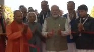 PM Narendra Modi Inaugurates Airport and Railway Station in Ayodhya, Lays Foundation Stone of Development Projects (Watch Videos)