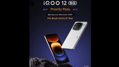 iQOO 12 5G ‘Priority Pass’ Sale Starts on December 5, iQOO Announces