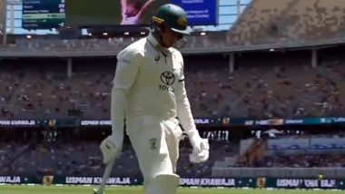 AUS vs PAK 1st Test 2023: Usman Khawaja Wears Black Armband After ICC's Ban Over Wearing ‘Pro-Palestine Shoes’