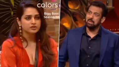 Bigg Boss 17: Salman Khan Questions Ayesha Khan’s Intentions Behind Her Entry in the Show During Weekend Ka Vaar Episode (Watch Video)