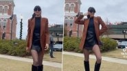 Nina Dobrev Looks Winter Ready in Brown Coat and Mini Leather Skirt as She Shares Nostalgic Video Filmed at 'The Vampire Diaries' Location in Georgia