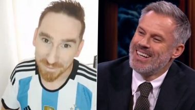 'Never Walk Alone' Lionel Messi Lookalike Drops Hilarious Message for Liverpool Legend Jamie Carragher on a TV Show Ahead of Christmas 2023 (Watch Video)