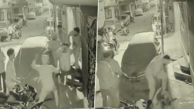 Telangana Shocker: CCTV Footage of Hacking of Real Estate Dealer Goes Viral in Hyderabad