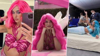 Dua Lipa Celebrates Golden Globe Nomination for Barbie Song 'Dance the Night', Shares BTS Snaps With Greta Gerwig and John Cena (View Pics)