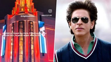 Dunki: Shah Rukh Khan-Starrer Becomes First Bollywood Film to Be Showcased at Grand Hall of Le Grand Rex on Christmas Evening (Watch Video)