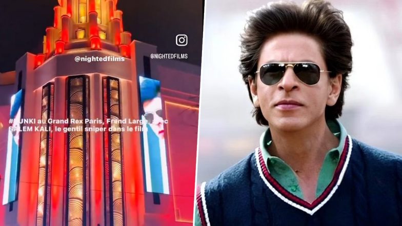 Dunki: Shah Rukh Khan-Starrer Becomes First Bollywood Film to Be Showcased at Grand Hall of Le Grand Rex on Christmas Evening (Watch Video)