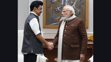 Tamil Nadu CM MK Stalin Meets PM Narendra Modi, Requests to Declare Damage Caused by Michaung Storm as National Calamity