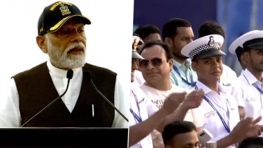 Indian Navy Ranks to be Renamed As Per Indian Culture, Announces PM Narendra Modi at Navy Day 2023 Celebrations in Sindhudurg (Watch Video)