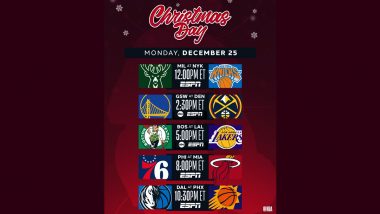 NBA Christmas Day Games 2023: Six of Top-10 Most Viewed Basketball Athletes on Social Media to Feature in Special Fixtures