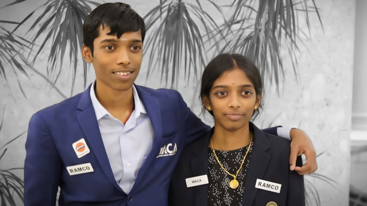 🌕 on X: in a groundbreaking moment for chess, siblings, praggnanandhaa  rameshbabu and vaishali rameshbabu have penned their names in history as  the first-ever brother-sister pair to achieve the esteemed title of