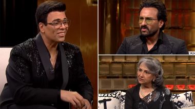 Koffee With Karan Season 8: Saif Ali Khan Opens Up About His Split With Amrita Singh, Mother Sharmila Tagore Says ‘It Was Not So Harmonious Time’ (Watch Promo Video)